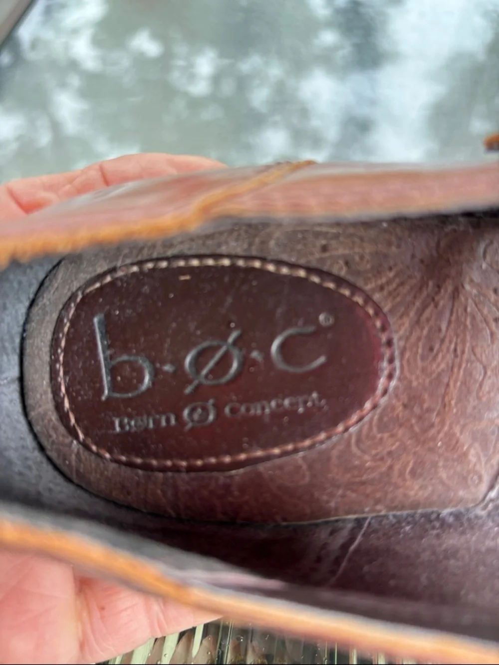 b.o.c. Women's Sz6.5 Brown Mary Jane Heels with Buckle#322
